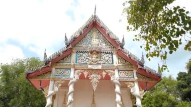 KO SAMUI, THAILAND - 26 Şubat 2020: Budist tapınağı Wat Bo Phuttharam, koh Samui, Tayland