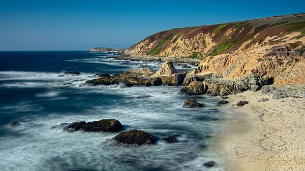 Vue Panoramique Sur Plage Baie Bodega Dans Comté Sonoma Californie — Photo