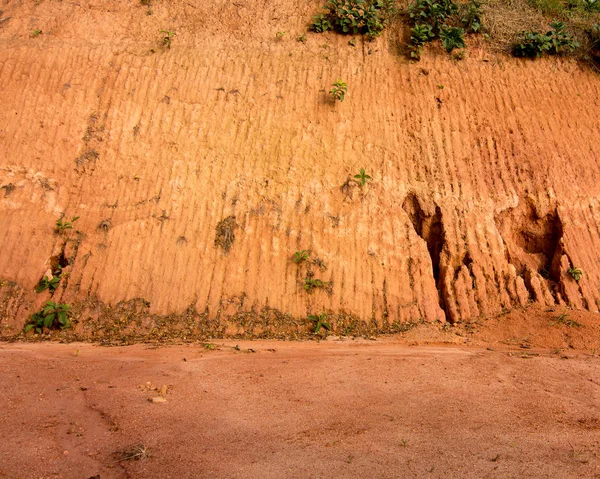 Erosion Rande Eines Feldweges Der Brasilianischen Petropolis Infolge Der Abholzung — Stockfoto