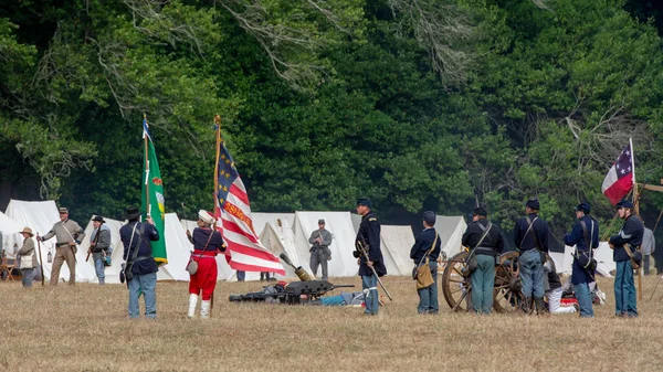 Civil war re-enactement in Duncans Mills, CA, USA — Stock Photo, Image