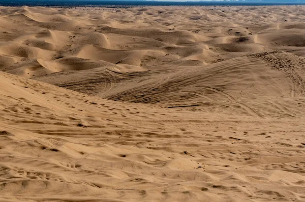 Panoramisch Uitzicht Imperial Sand Dunes Sonoran Desert California Usa Met — Stockfoto