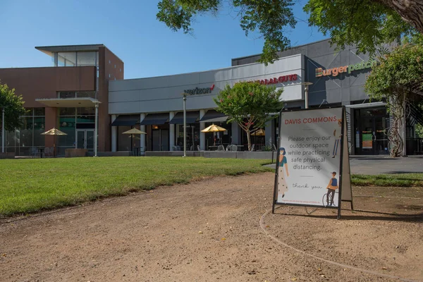 Davis California Usa June 2020 Davis Commons Empty Sunday Morning — Stock Photo, Image