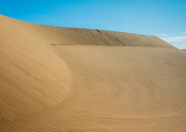 Patronen Bochten Van Zandduinen Woestijn Van Zuid Californië Bij Glamis — Stockfoto