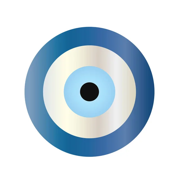 Tradycyjne Niebieski Oko Wektor Symbol Ochrony — Wektor stockowy