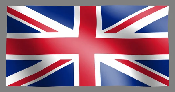 イギリス 波状旗イラスト — ストック写真