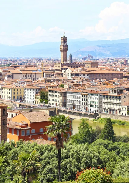 Stadsgezicht Uitzicht Florence Firenze Stad Italië Palazzo Vecchio Weergave — Stockfoto