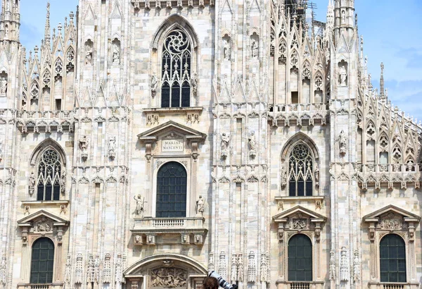 Catedral Milán Italia Famosos Monumentos Arquitectura Italiana — Foto de Stock