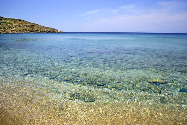 Playa Batsi Isla Andros Cícladas Grecia — Foto de Stock
