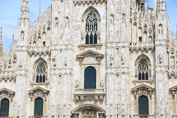 Catedral Milán Italia Famosos Monumentos Arquitectura Italiana — Foto de Stock