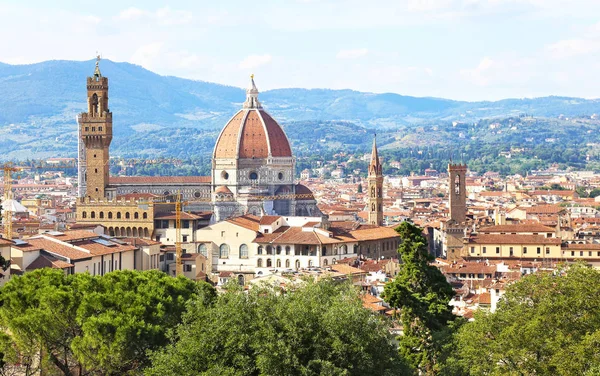 stock image cityscape view of Florence or Firenze city Italy - Basilica of Saint Mary of the Flower - Florence Cathedral view