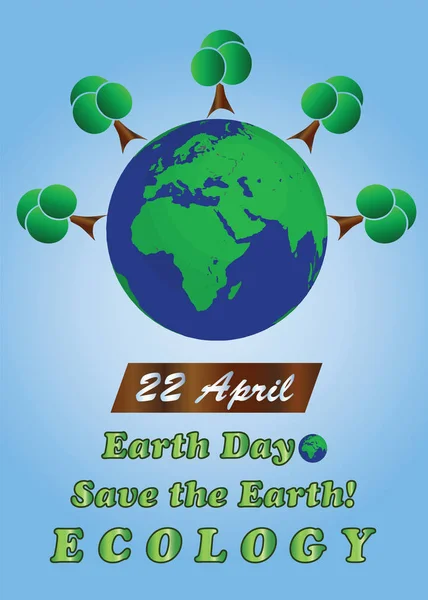 planet earth - 22 April earth day - ecology concept - eco friendly theme
