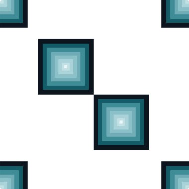 koyu mavi renk vektör - beyaz arka plan kareler ile Seamless modeli