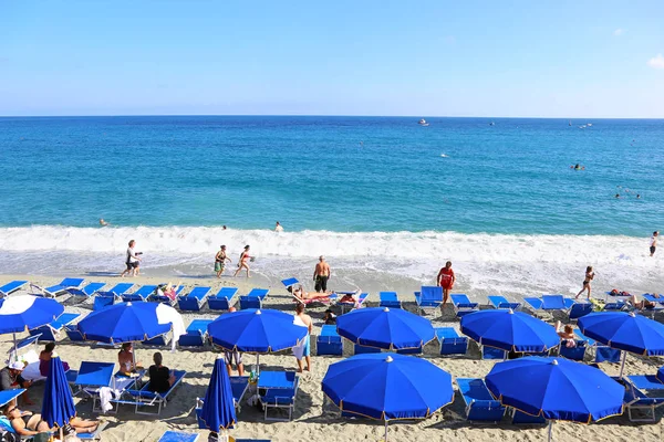 Monterosso Cinque Terre Italië Juni 2018 Landschap Van Spiaggia Fegina — Stockfoto