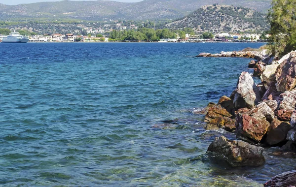 Paisagem Eretria Como Visto Dreams Island Euboea Grécia — Fotografia de Stock
