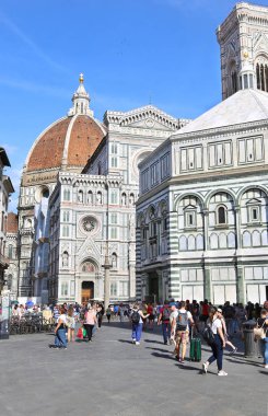 Floransa İtalya, 02 Haziran 2018: Floransa Katedrali - Santa Maria del Fiore kilise İtalya - ünlü İtalyan simge. Editoryal kullanım.