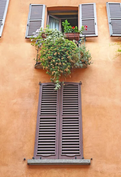 Casas Coloridas Tradicionales Ciudad Milán Italia Edificios Arquitectura Italiana — Foto de Stock