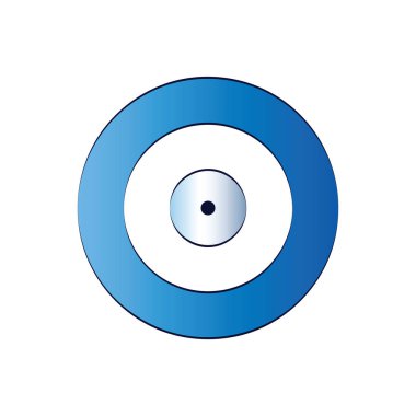 Mavi nazar vektör - koruma simgesi 
