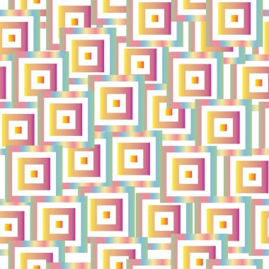 pastel renkli kareler vektör ile Seamless Modeli