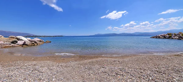 Paisaje Panorámico Una Las Cuatro Playas Dreams Isla Eretria Euboea — Foto de Stock