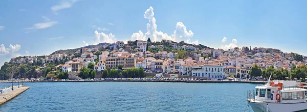 Paesaggio Panoramico Pylos Messinia Peloponneso Grecia Luoghi Estivi Greci Famosi — Foto Stock
