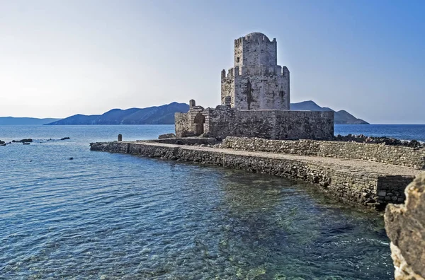 Slott Methoni Messenien Peloponnesos Grekland Medeltida Venetianska Befästningen — Stockfoto