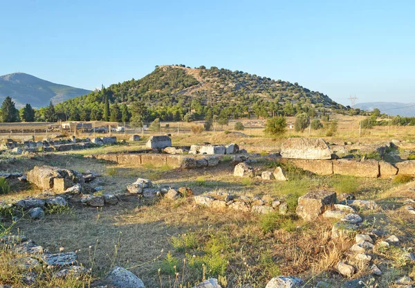 Landskap Den Antika Staden Eretria Euboea Grekland Grekiska Antika Arkeologiska — Stockfoto