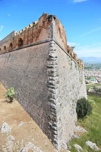 Nafplio Grecia Mayo 2019 Fortaleza Palamidi Ciudad Nafplio Argolis Grecia — Foto de Stock