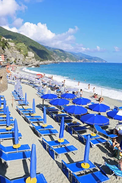 Monterosso Cinque Terre Italië Juni 2018 Landschap Van Spiaggia Fegina — Stockfoto