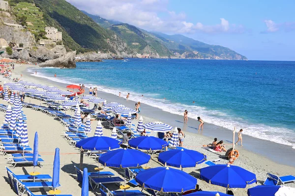Monterosso Cinque Terre Italië Juni 2018 Landschap Van Spiaggia Fegina — Stockfoto