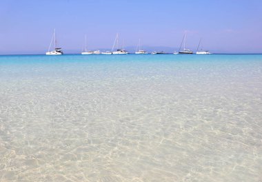 Voutoumi plaj Antipaxos Ionia adaları Yunanistan manzara