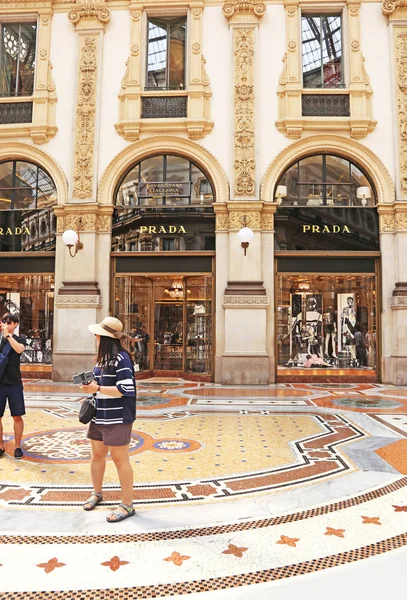 Milan Italy May 2018 Dentro Galería Vittorio Emanuele Ciudad Milán — Foto de Stock