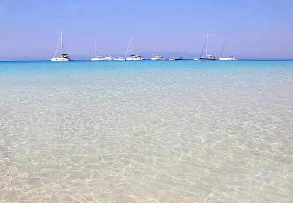 Krajina Ostrově Voutoumi Beach Antipaxos Ionia Islands Řecko — Stock fotografie