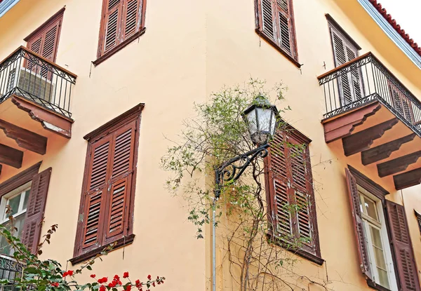 Edificios Tradicionales Ciudad Nafplio Argolis Grecia — Foto de Stock