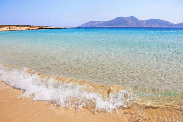 Paesaggio Della Spiaggia Italida All Isola Ano Koufonisi Cicladi Grecia — Foto Stock