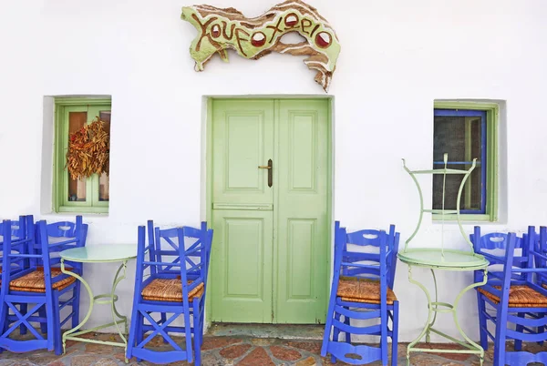 Ano Koufonisi Grecia Agosto 2019 Caffetteria Tradizionale All Isola Ano — Foto Stock