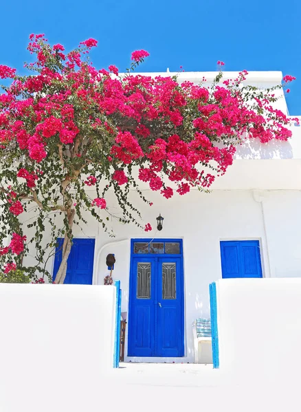 Традиционный Дом Острове Ано Куфониси Mikres Cyclades Greece — стоковое фото
