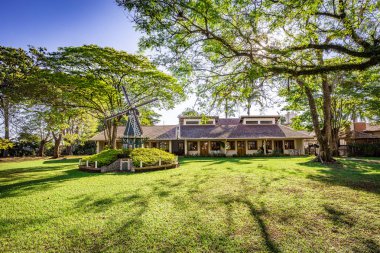 Holambra, Brezilya'da mini hollanda değirmen çoğaltma. Holambra Brezilya'da büyük çiçek üretimi ve Hollanda göçmen vatandaşları.