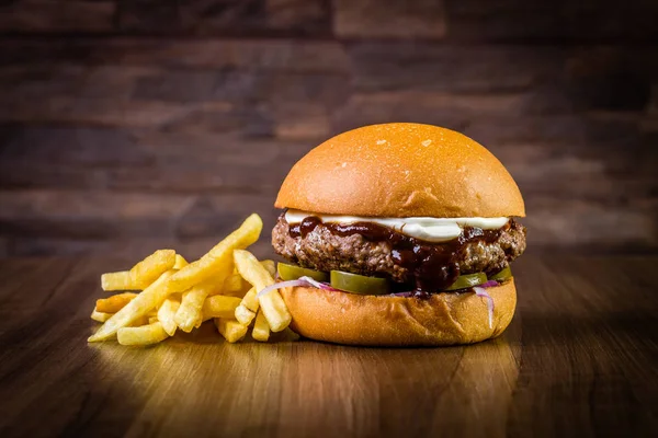 Craft beef burger — Stock Photo, Image