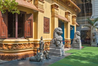 Colombo, Sri Lanka  April 06, 2017: Temple Gangaramaya. clipart