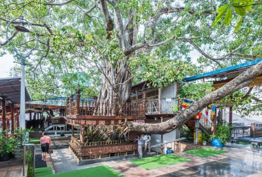 Colombo, Sri Lanka 06 Nisan 2017: tapınak Gangaramaya.