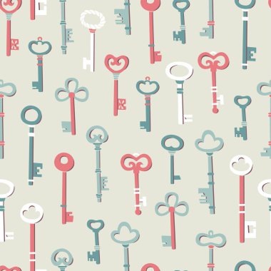 Antika Anahtarlar Vektör Seti. Vektör El Çizilmiş Karalama Elemanları.