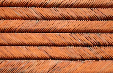 Arka plan, kiremit desenli satırı