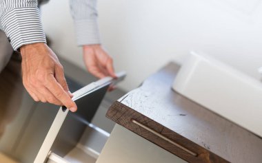 Yeni banyo mobilya önlemler alan Mimar