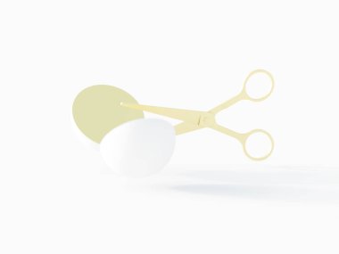 Sonsuz bir yüzey, orijinal 3d render kesme Makası