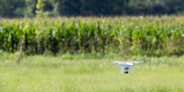 Conceitos Voo Tecnologia Vigilância Drones Quádruplos — Fotografia de Stock