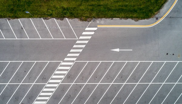 Toma Aérea Estacionamiento Vacío — Foto de Stock