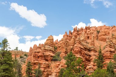 Panoramik fotoğraf güzel Red Canyon, Utah, ABD