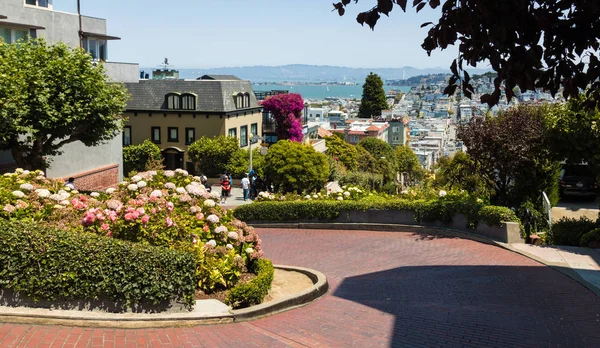 Famous Lombard Street San Francisco — Stock Photo, Image