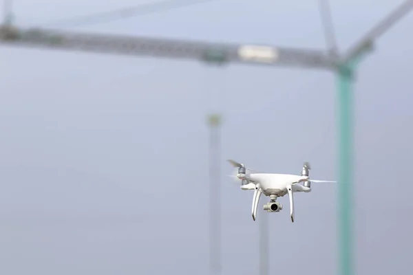 Modern Drone Repülő Szabadtéri Sky — Stock Fotó