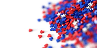 kırmızı mavi beyaz kupa ve yıldız